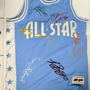 Signed Light Blue All-Star Basketball Jersey